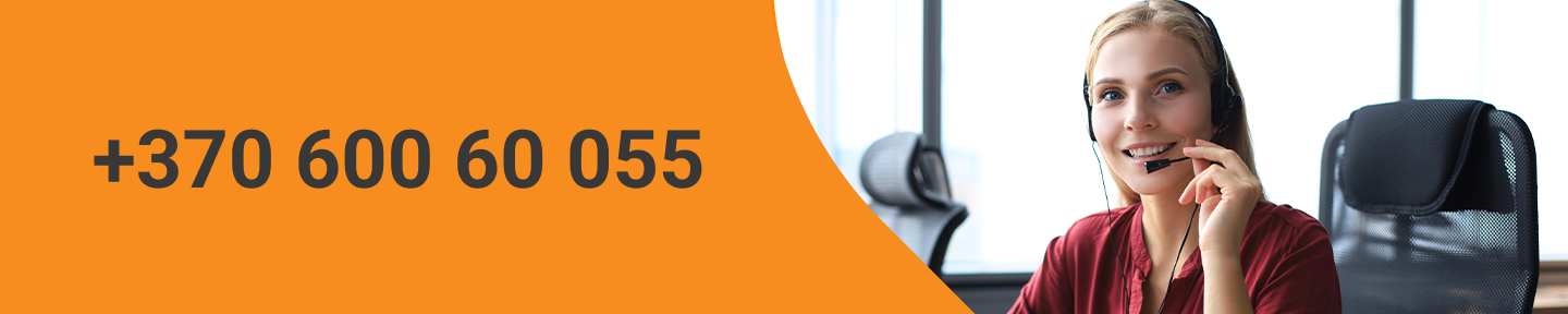 Naujos sutarties sudarymas telefonu:  +370 600 60 055
