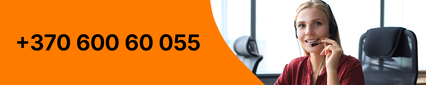 Naujos sutarties sudarymas telefonu: +370 600 60 055